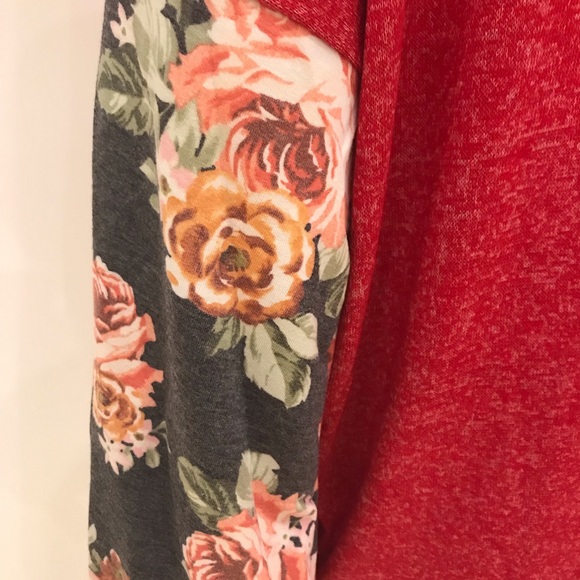 Off Shoulder Floral Print Tunic - Picture 7 of 8